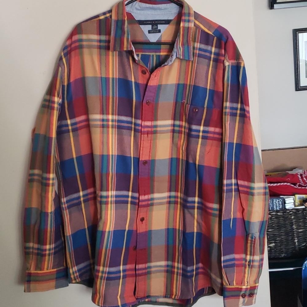 Tommy Hilfiger Button Up Winter Shirt